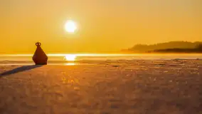 Zimowy wschód słońca w PTTK Wilkasy nad jeziorem Niegocin - zdjęcie 23