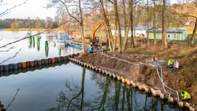 Śluzy Guzianka I i II w śnie zimowym, styczeń 2023 r. - zdjęcie 16