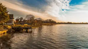 Zachód słońca w Rynie, jezioro Ryńskie, styczeń 2023 - zdjęcie 14