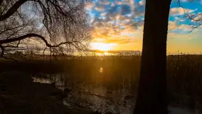 Zachód słońca nad jeziorem Mój, luty 2023 r. - zdjęcie 25