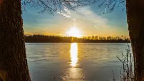 Kolejny zachód nad jeziorem Ryńskim, luty 2023 - zdjęcie 28