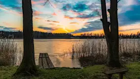 Kolejny zachód nad jeziorem Ryńskim, luty 2023 - zdjęcie 35