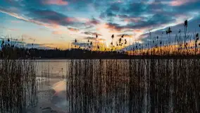 Kolejny zachód nad jeziorem Ryńskim, luty 2023 - zdjęcie 30