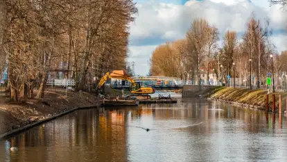 Remont kanału Łuczańskiego, luty 2023