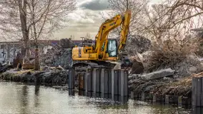 Remont kanału Łuczańskiego, luty 2023 - zdjęcie 6