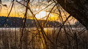 Zachód słońca nad jeziorem Siercze, luty 2023 - zdjęcie 24