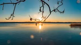 Zachód słońca nad jeziorem Mamry, luty 2023 r. - zdjęcie 4