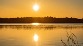 Zachód słońca nad jeziorem Mamry, luty 2023 r. - zdjęcie 22