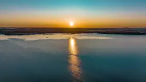 Zachód słońca nad jeziorem Mamry, luty 2023 r. - zdjęcie 40