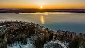 Zachód słońca nad jeziorem Mamry, luty 2023 r. - zdjęcie 45