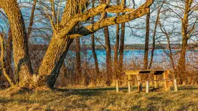 Zachód słońca nad jeziorem Gołdopiwo, marzec 2023 r. - zdjęcie 30