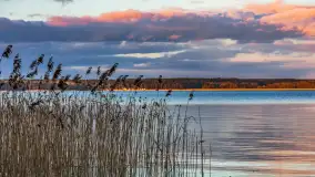 Zachód słońca nad jeziorem Gołdopiwo, marzec 2023 r. - zdjęcie 39