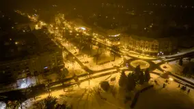 Nocne Giżycko z lotu ptaka, marzec 2023 r. - zdjęcie 28