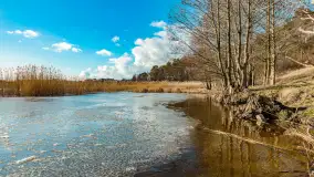 Grodzisko Św. Góra, jezioro Wojnowo, marzec 2023 r. - zdjęcie 9