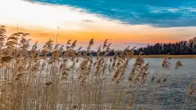 Zachód słońca nad jeziorem Mamry, plaża miejska w Węgorzewie - zdjęcie 41