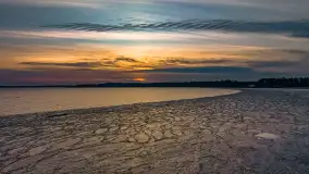 Zachód słońca nad jeziorem Mamry, plaża miejska w Węgorzewie - zdjęcie 49