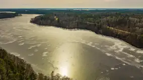 Mix marcowych ujęć Mazur z lotu ptaka - zdjęcie 21