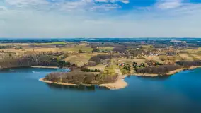 Mix marcowych ujęć Mazur z lotu ptaka - zdjęcie 30