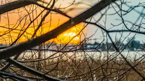 Zachód słońca nad jeziorem Martiany, marzec 2023 r. - zdjęcie 14