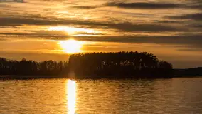 Wiosenny zachód słońca nad jeziorem Dejguny - zdjęcie 27