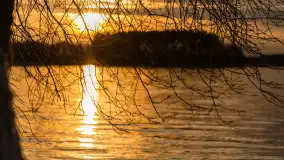 Wiosenny zachód słońca nad jeziorem Dejguny - zdjęcie 34