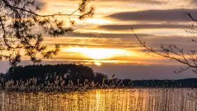 Wiosenny zachód słońca nad jeziorem Dejguny - zdjęcie 29