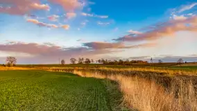 Zachód słońca nad rzeką Guber, kwiecień 2023 r. - zdjęcie 5