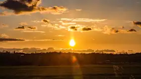 Zachód słońca nad rzeką Guber, kwiecień 2023 r. - zdjęcie 11