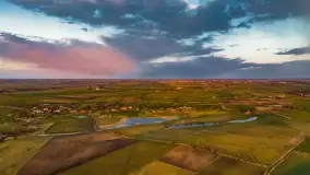 Zachód słońca nad rzeką Guber, kwiecień 2023 r. - zdjęcie 64