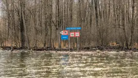 Węgorapa i kanał Węgorzewski pod koniec marca 2023 r. - zdjęcie 22