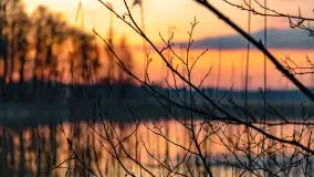 Zachód słońca nad jeziorem Dejguny, Lisi Ogon, kwiecień 2023 r. - zdjęcie 33