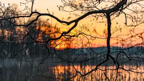 Zachód słońca nad jeziorem Dejguny, Lisi Ogon, kwiecień 2023 r. - zdjęcie 44