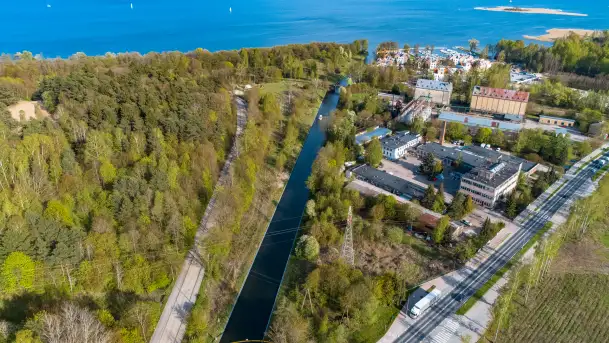 Kanał Niegociński na zdjęciach z drona, maj 2023 r. - zdjęcie 3