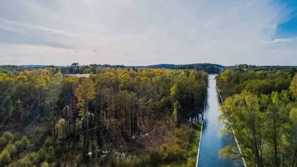 Kanał Niegociński na zdjęciach z drona, maj 2023 r. - zdjęcie 11