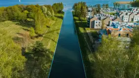 Kanał Niegociński na zdjęciach z drona, maj 2023 r. - zdjęcie 30