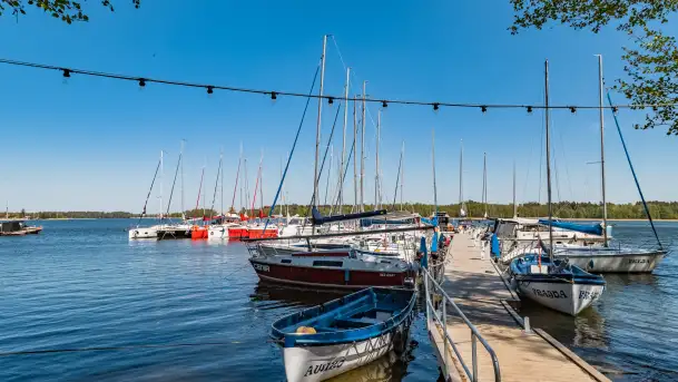 Przystań Sun Bila w Bogaczewie, maj 2023 r.