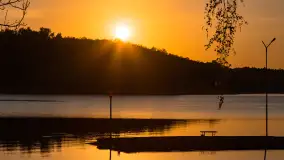 Zachód słońca nad jeziorem Kisajno, maj 2023 r. - zdjęcie 17