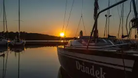 Zachód słońca nad jeziorem Kisajno, maj 2023 r. - zdjęcie 14