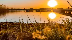 Zachód słońca nad jeziorem Tajty, okolice Wronki - zdjęcie 5