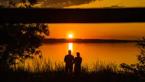 Zachód słońca nad jeziorem Kisajno, Pierkunowo - zdjęcie 10