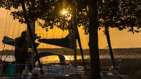 Zachód słońca nad jeziorem Świecajty, widok z Ognistego Ptaka, czerwiec 2023 r. - zdjęcie 22