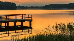 Wschód słońca nad jeziorem Kisajno, Łabędzi Ostrów, czerwiec 2023 r. - zdjęcie 29