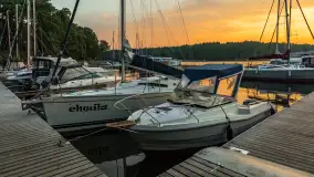 Wschód słońca nad jeziorem Kisajno, Łabędzi Ostrów, czerwiec 2023 r. - zdjęcie 3