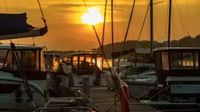 Wschód słońca nad jeziorem Kisajno, Łabędzi Ostrów, czerwiec 2023 r. - zdjęcie 28