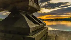 Zachód słońca nad jeziorem Tałty w Mikołajkach, czerwiec 2023 r. - zdjęcie 12