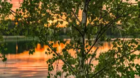 Zachód słońca nad jeziorem Tałty w Mikołajkach, czerwiec 2023 r. - zdjęcie 26