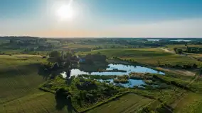 Mazurskie pola i łąki z lotu ptaka, czerwiec 2023 r. - zdjęcie 28