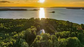 Wschód słońca nad jeziorem Mamry, Stanica Wodna Kietlice, sierpień 2023 r. - zdjęcie 51