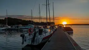 Zachód słońca nad jeziorem Święcajty, sierpień 2023 r. - zdjęcie 13