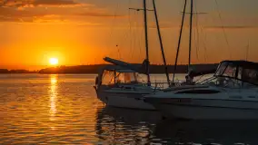 Zachód słońca nad jeziorem Święcajty, sierpień 2023 r. - zdjęcie 15